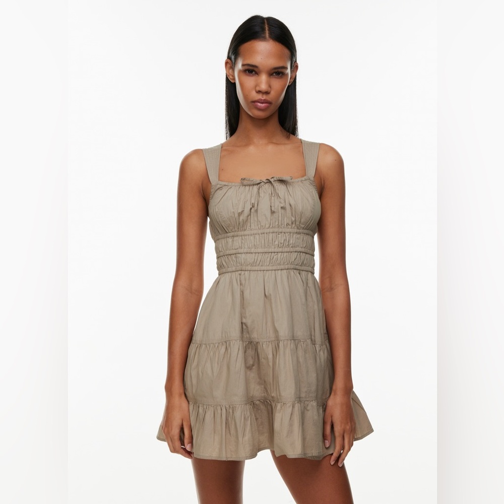 Sunday Best Tan Casual Dress